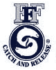 Federation of Fly Fishers logo. Catch and Release. A link to http://www.fedflyfishers.org.